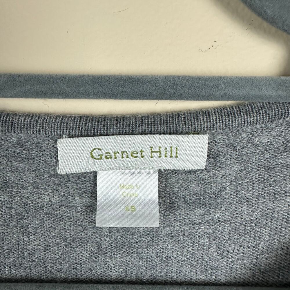 Garnet Hill 100% Merino Wool Sweater Dress XS‎ Colorblock Quiet Luxury Old Money - Picture 5 of 7